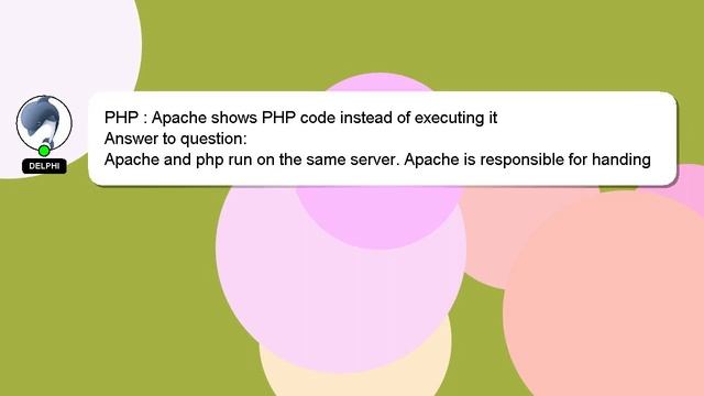 PHP : Apache shows PHP code instead of executing it