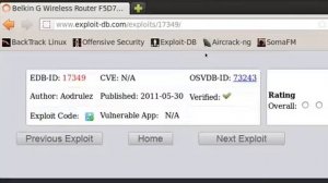 Hacking Belkin Router( Exploit based)