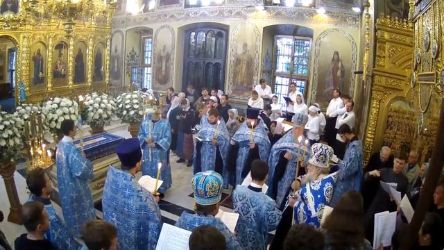 27.08.2017 Всенощное бдение. Успение Пресвятой Владычицы нашей Богородицы и Приснодевы Марии.