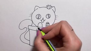 Как нарисовать МИЛЫЙ КАКТУС/Кавайный рисунок/kawaii drawing