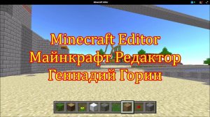 Minecraft Editor - Майнкрафт Редактор - Геннадий Горин