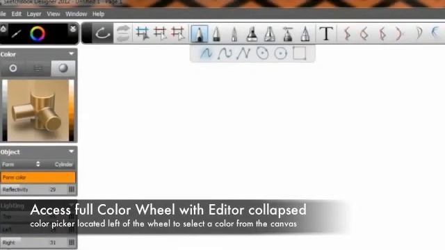 Sketchbook Designer - User Interface