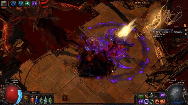 Path of Exile 3.10 Delirium (Act 10 Kitava heart hit box bug) смотреть онлайн