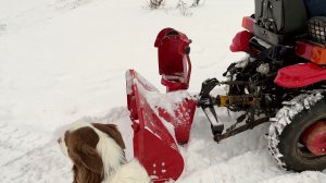 Уборка снега снегоротором на Беларус МТЗ 152Н