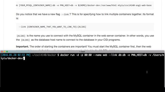 Docker Lab (Continued) | CSCI 4140: Tutorial 2 (2016.01.23) смотреть онлайн