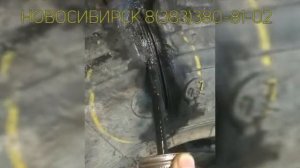 Варка пореза 15см грузового колеса 11r20