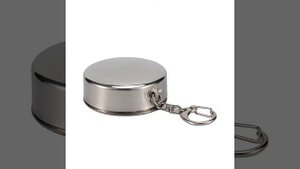 Складной металлический стакан-рюмка из нержавеющей стали