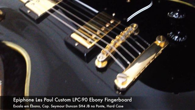 Epiphone Les Paul Custom LPC 90 with Ebony Fingerboard Made In Japan смотреть онлайн