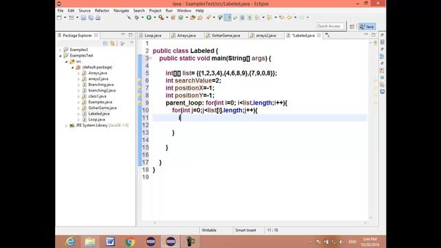 37 JavaCourse OCA 1Z0 808 Java Statements   Labeled Statement and goto