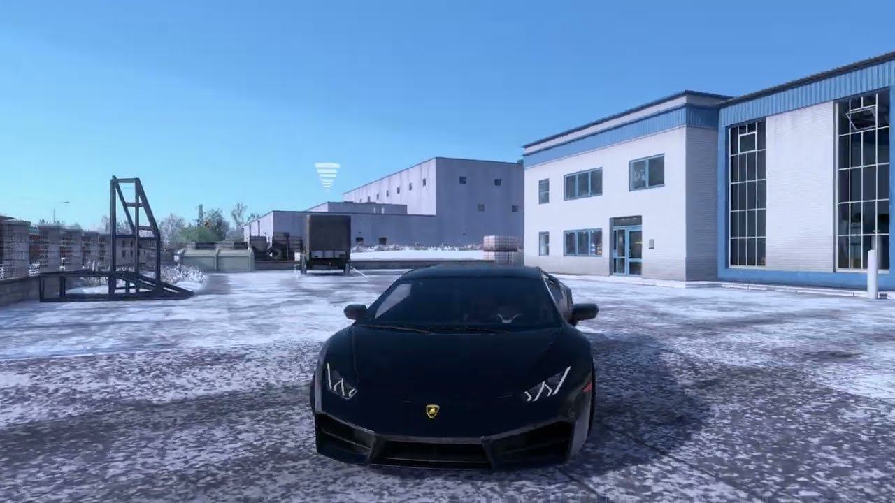 [ETS 2] Lamborghini Huracan LP580-2 2017_Insane Speeds on Snow for passajerros смотреть онлайн
