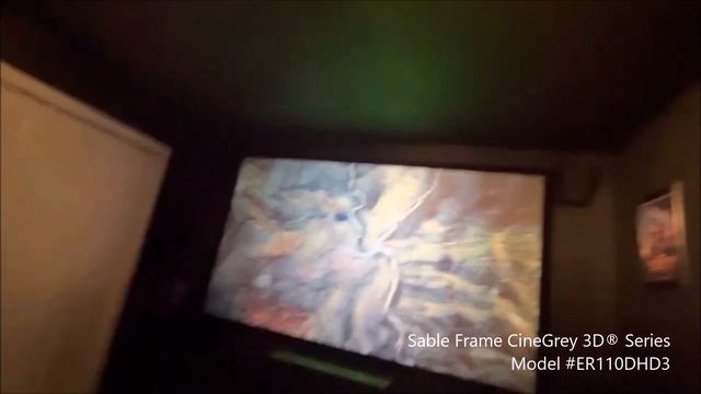 Elite Screens Sable Frame CineGrey 3D Ceiling Ambient Light Rejecting Projector Screen