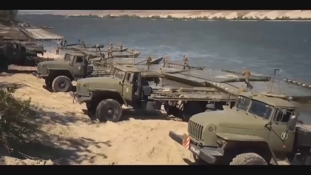 Быстрая сборка понтонного моста