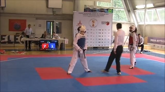 Taekwondo WTF. 17.05.2014. Moscow Challenger. Хорошилова-Рудерман смотреть онлайн