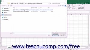 Excel 2016 Tutorial Recovering Unsaved Workbooks Microsoft Training Lesson