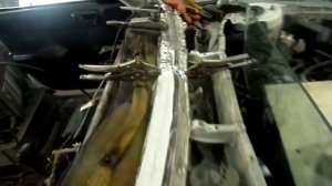 Сварка  встык тонкий металл. привариваем стойку .