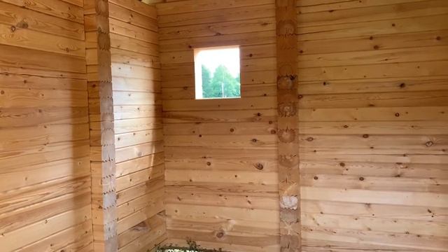 Обзор бани из профилированного бруса камерной сушки 2-й сорт. смотреть онлайн