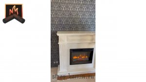 Мраморный камин Doncaster с электрическим очагом в московской квартире: изготовление и монтаж