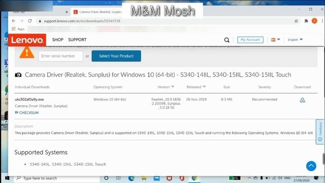 How To Fix Lenovo S340-14iiL Camera Not Working On Windows 10 - 100% Legit Fix