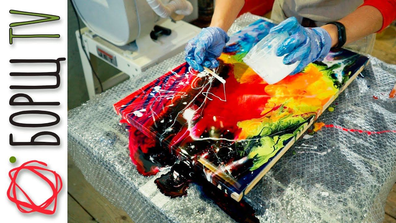 С этой техникой рисования эпоксидкой любой может быть художником смотреть онлайн