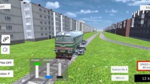 rail drift.  real Russian train simulator. нашёл поезд на вторых путях