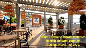 Море ласковое, солнце теплое! Доброе утро с пляжа Одиссея . 01.12.2022. ?ЛАЗАРЕВСКОЕ СЕГОДНЯ?СОЧИ.