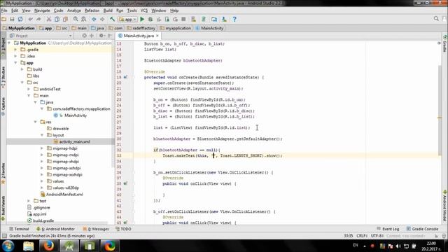 Working with Bluetooth in Android Studio смотреть онлайн