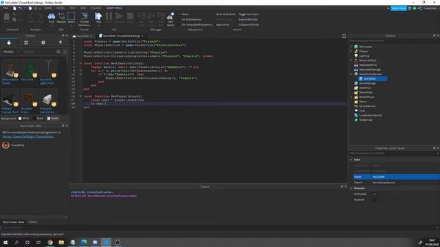 Scripting No Player Collisions | Roblox Scripting Tutorial смотреть онлайн