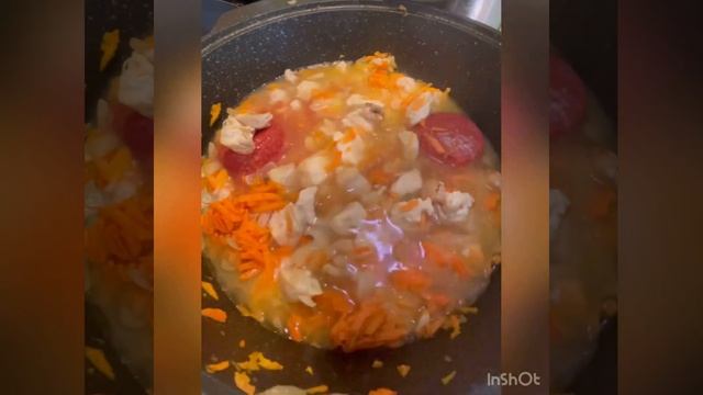 Перловка с курицей