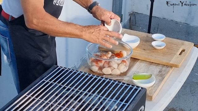 Сочные и нежные гребешки на мангале