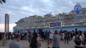 ICON OF THE SEAS Maiden Voyage. Miami South Beach Florida.