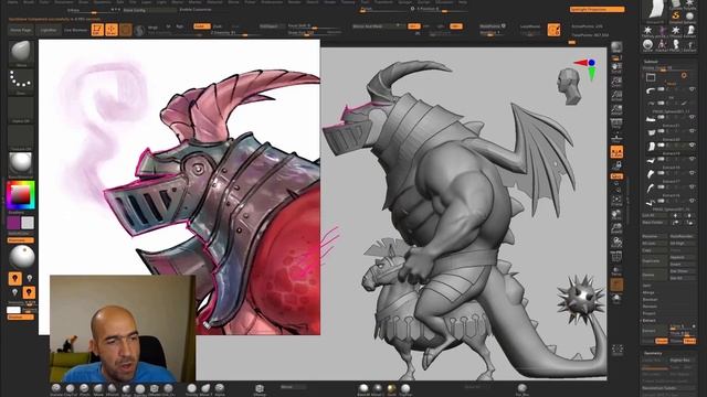 Making a Cartoon Character in Zbrush Dragon Knight edition promo