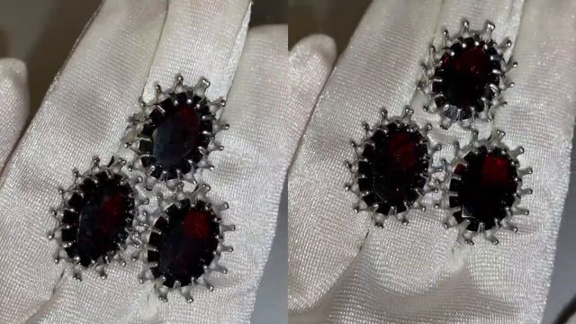 ГРАНАТ АЛЬМАНДИН НАТУРАЛЬНЫЙ #обзор #украшения #гранаты #гранат #гранатовыеукрашения