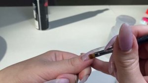 Коррекция длинных ногтей на себе. Трендовый корейский дизайн. Градиент гелем. Френч пигментами