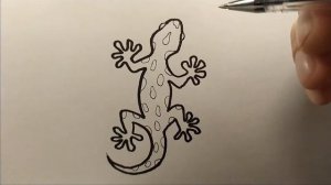 Рисуем ящерицу