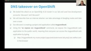 Newly Discovered Route Takeover and DNS Hijacking Attacks in Openshift