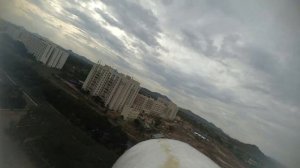 Flying Skysurfer Rc Plane with Xiaomi Yi action Cam in SJT ground, VIT University John Jose