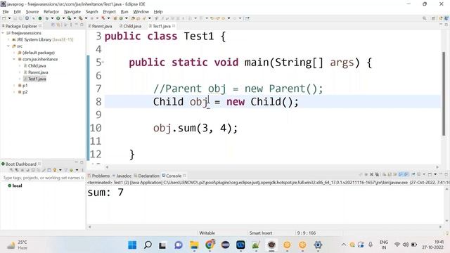 inheritance in java-part8 смотреть онлайн