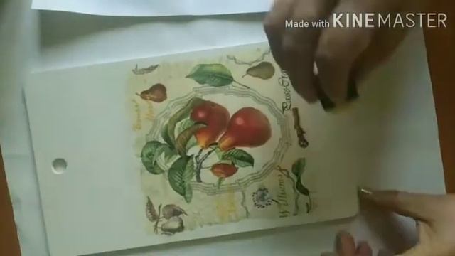 Показ мастер-класса Разделочная доска в стиле Декупаж