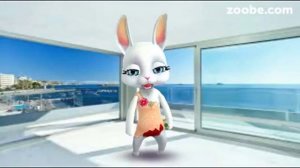 ZOOBE зайка. Прикольное Поздравление Девушке с Днём Рождения