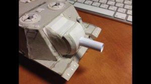 Пушка ИСУ-152 из картона (1:35)