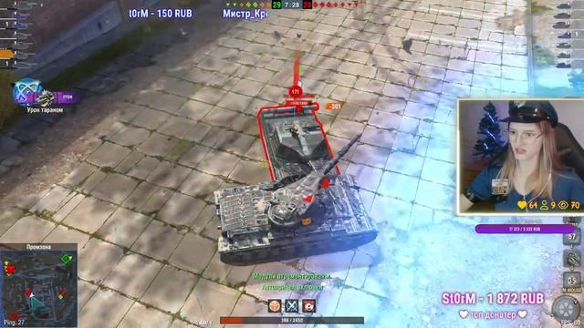 Нагибаем босса _ зарабатываем промо ))) #tanksblitz #wotblitz #девушкавтанке Tanks Blitz смотреть онлайн