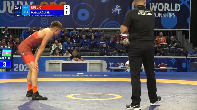 C. RUSU (MDA) - H. MAMMADLI (AZE) * 1/8 G/R 63 kg * U23 World Championships Belgrad (SRB). смотреть онлайн