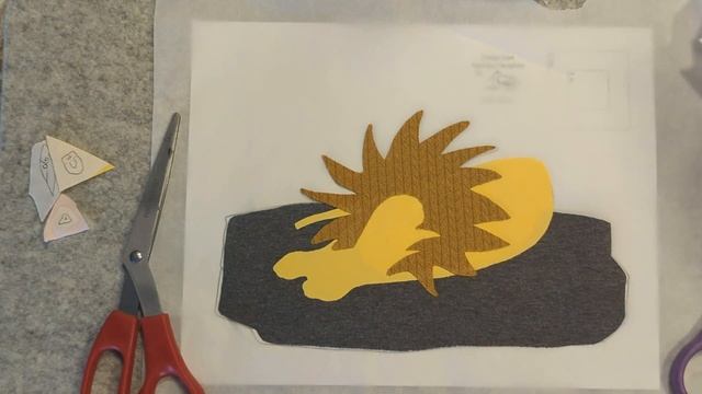 Step by step layered applique for beginners, with free template! #freepatternfebruary