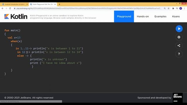 Kotlin - "when" as expression | Mobile Application Development | Darakhshan Syed смотреть онлайн