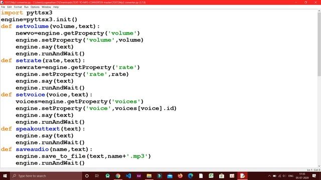 Finalising the project Text to MP3 converter #python #pythontamil