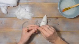 Делаем золотую рыбку. Часть 1/2. Ватная новогодняя игрушка.