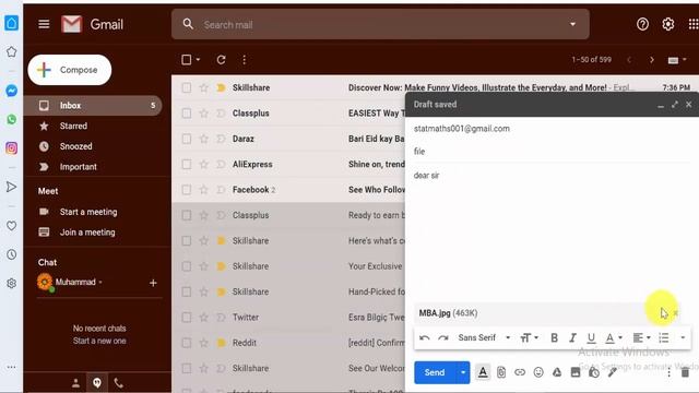 How to Send File in Gmail from Laptop | Attach File in Gmail | How to Send Email from Laptop смотреть онлайн