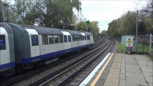 (HD) London Underground Central Line 8 Car 1962 Stock RAT at Roding Valley and Woodford  30.10.15