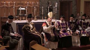 Homily and Gregorian chant at Latin Mass