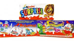 Раритетные Киндер Сюрпризы #16! Мадагаскар 2, Balenotti, Инопланетяне! TOYS Kinder Surprise unboxing